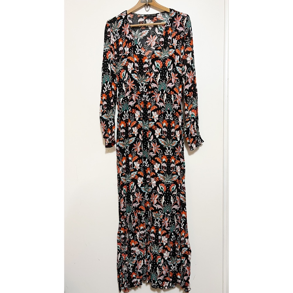 Sami and Dan Bohemian Long Sleeve Maxi Dress M